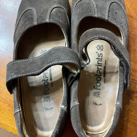 Birkenstock Narrow Brown Suede Mary Janes - Picture 2 of 10